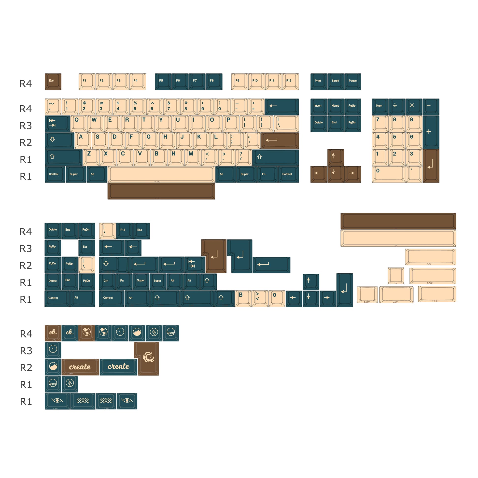 GMK Earth Tones